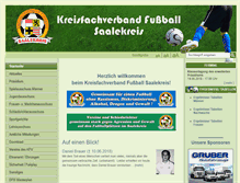 Tablet Screenshot of fussballverband-saalekreis.de